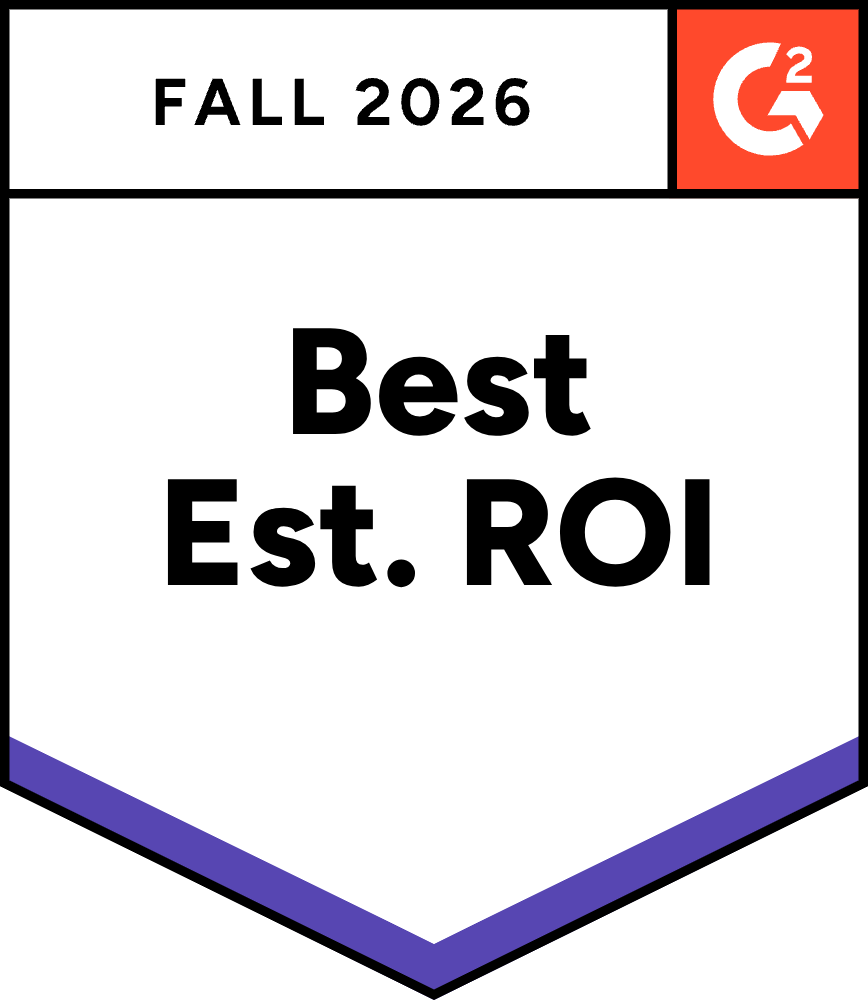 G2 Best Estimated ROI, AI Recruiting, Fall 2026