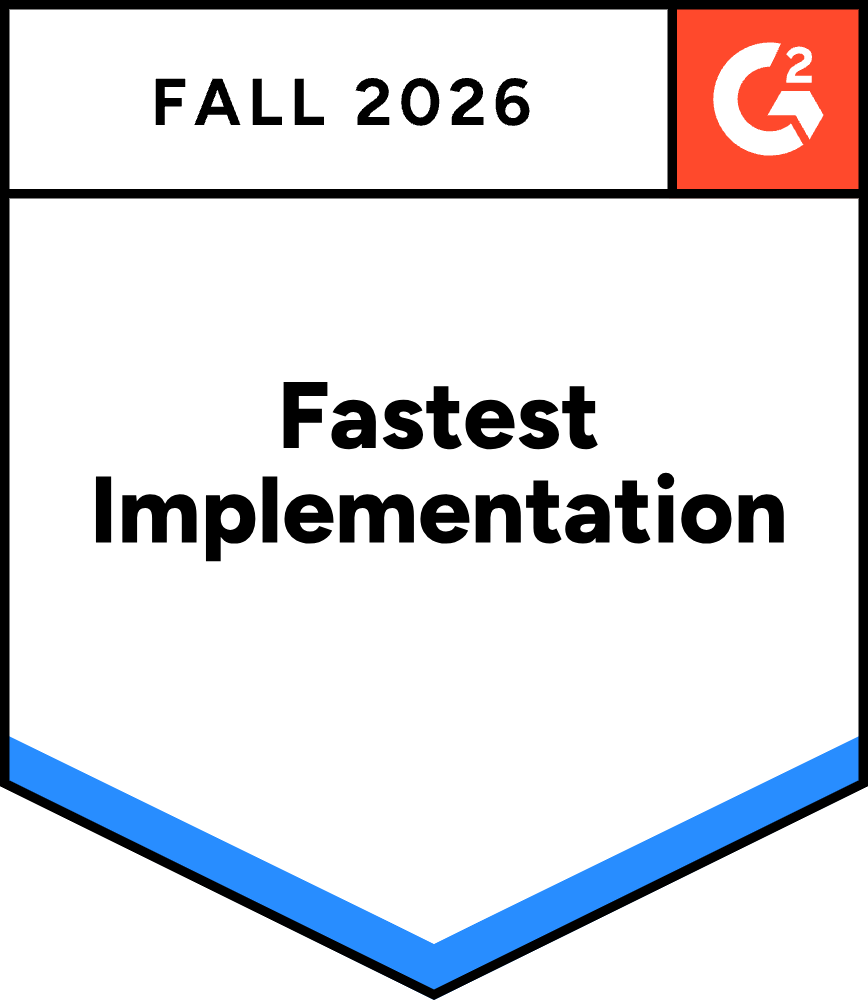 G2 Fastest Implementation, AI Recruiting, Fall 2026