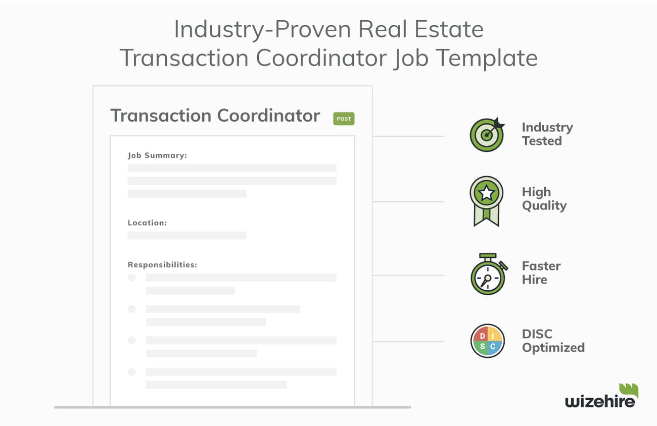 industry-proven real estate transaction coordinator job template